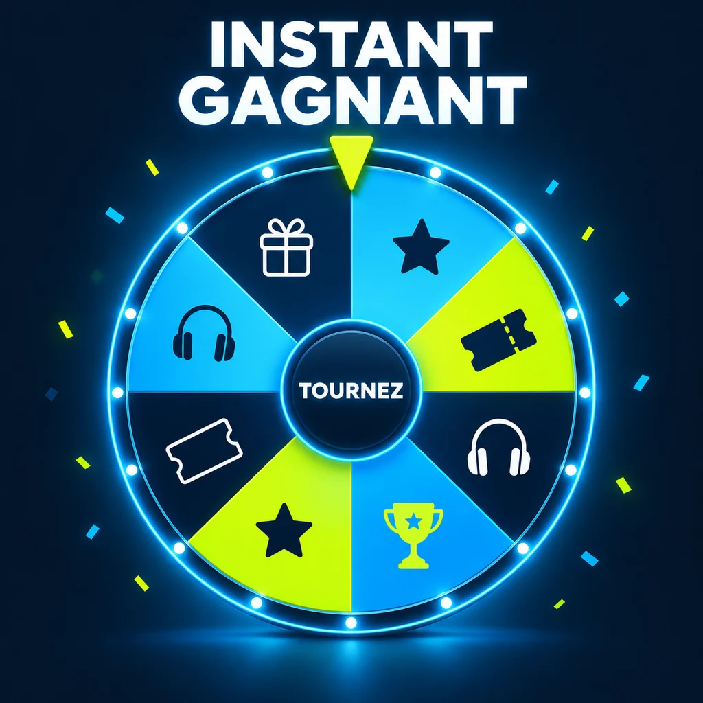 Instant gagnant : roue de la fortune pour désigner le lot